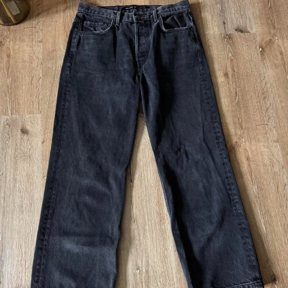 Girlfriend x Barneys Black‎ Linda Wide Leg Jeans Size 29